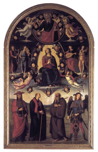 Himmelfahrt Mariae à Pierto di Cristoforo Vanucci (alias Perugino ou le Perugin)