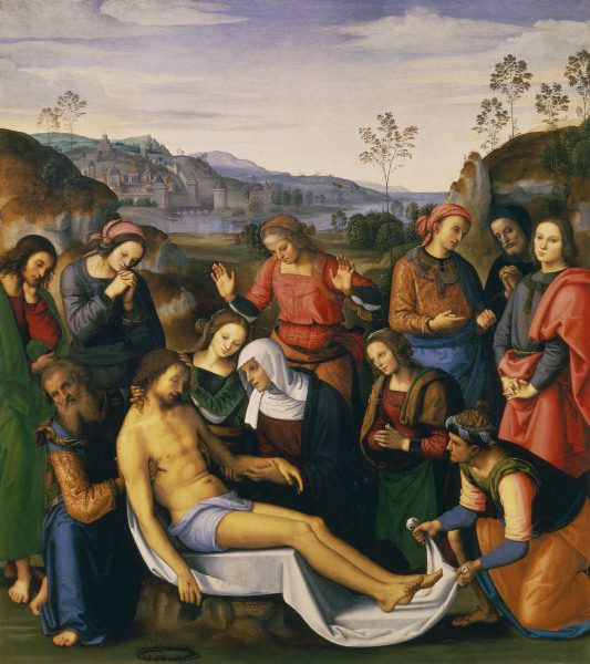 Lamentation of Christ / Perugino à Pierto di Cristoforo Vanucci (alias Perugino ou le Perugin)