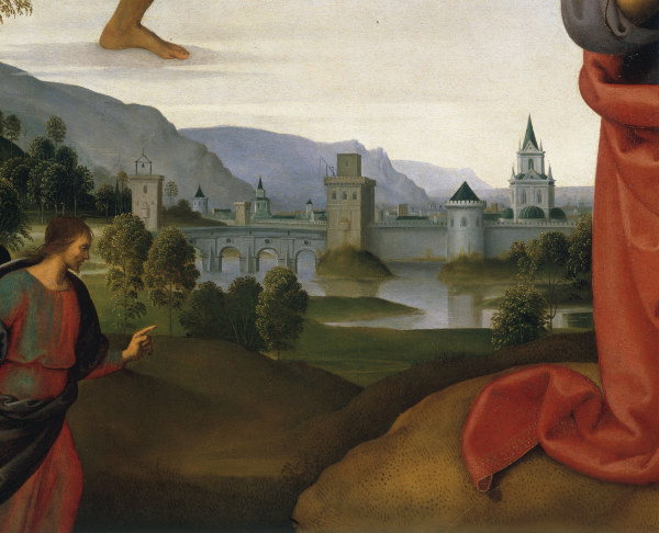 Perugino, Landscape with Judas à Pierto di Cristoforo Vanucci (alias Perugino ou le Perugin)