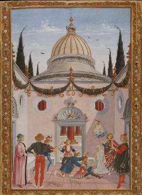 Miracle of St.Bernard / Perugino