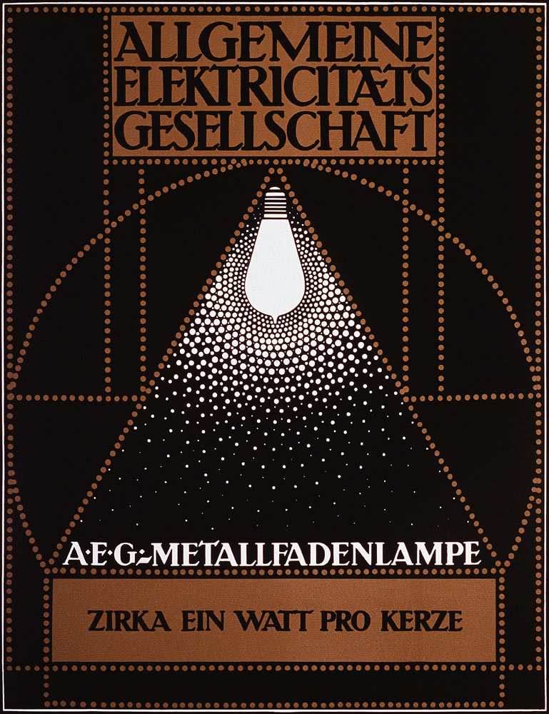 Advertising Poster for the General Electric Company [AEG] à Peter Behrens