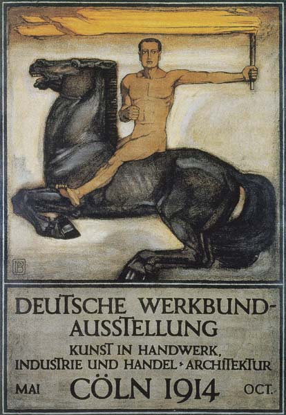 Deutsche Werkbund Austellung, Coln, 1914 (colour litho)  à Peter Behrens