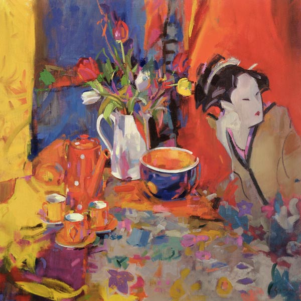 The Magical Table, 2002 (oil on canvas)  à Peter  Graham