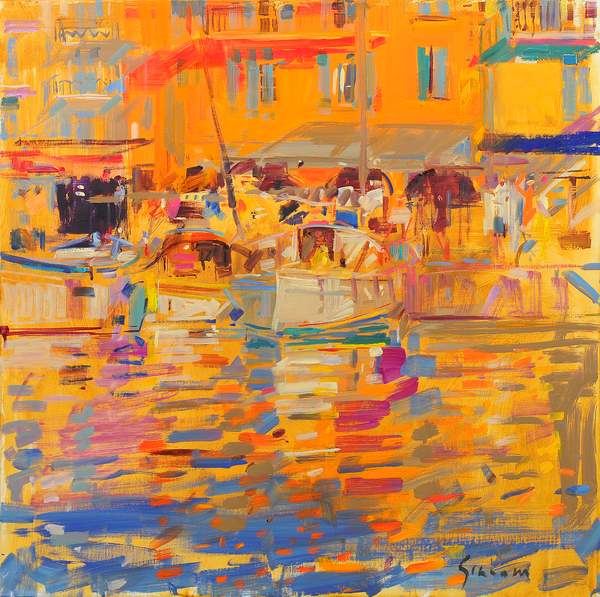 Boats in Harbour, Saint-Tropez à Peter  Graham