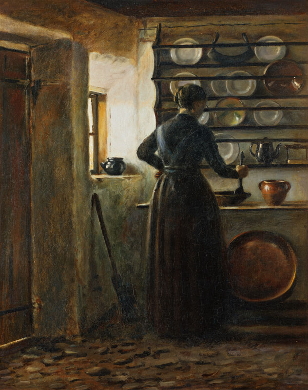 In der Küche. à Peter Ilstedt
