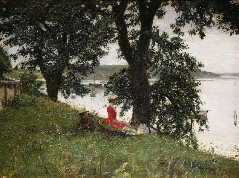 À la rive d'un lac danois. à Peter Ilstedt