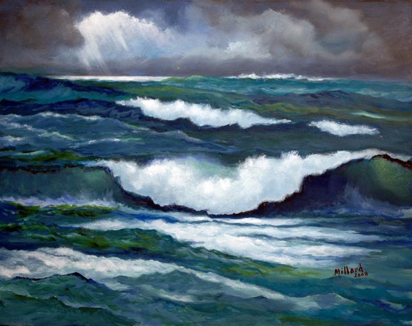Moonlit Sea à Peter Millard