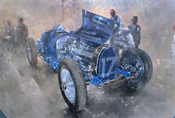 Type 59 Grand Prix Bugatti, 1997 (oil on canvas)  à Peter  Miller