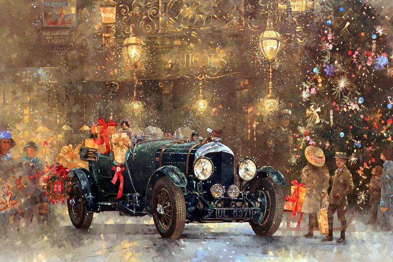 Christmas Bentley (oil on canvas)  à Peter  Miller