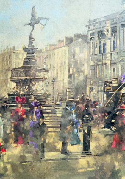 Piccadilly Circus c.1890, 1992 (oil on canvas)  à Peter  Miller