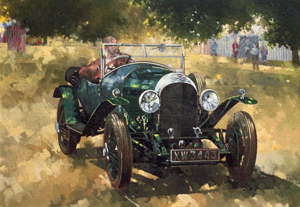 The Green Bentley at Althorp, 1994 (oil on canvas)  à Peter  Miller