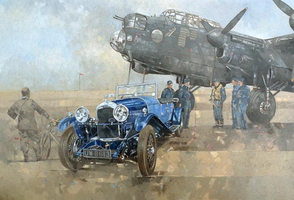 Able Mable and the Blue Lagonda (oil on canvas)  à Peter  Miller