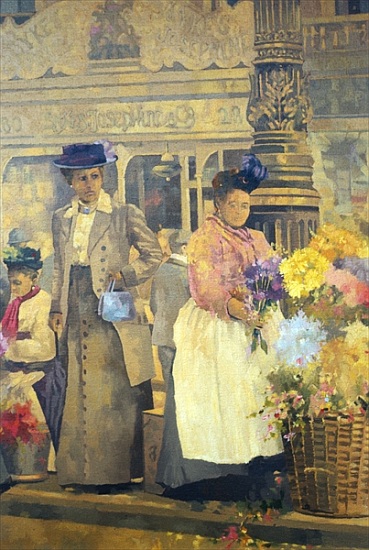 Flower Seller, London à Peter  Miller