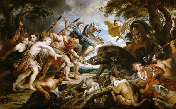 La chasse de Méléagre et d'Atalante à Peter Paul Rubens