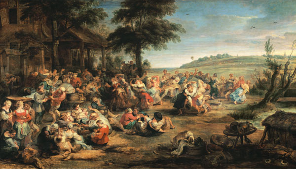 Les kermesse (ou : mariage paysan) à Peter Paul Rubens