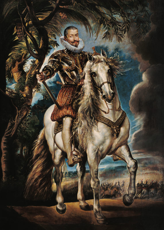 Portrait équestre du duc de Lerme huile sur toile. à Peter Paul Rubens