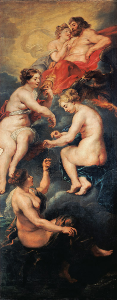 The Medici Cycle: The Three Fates Foretelling the Future of Marie de Medici (1573-1642) à Peter Paul Rubens