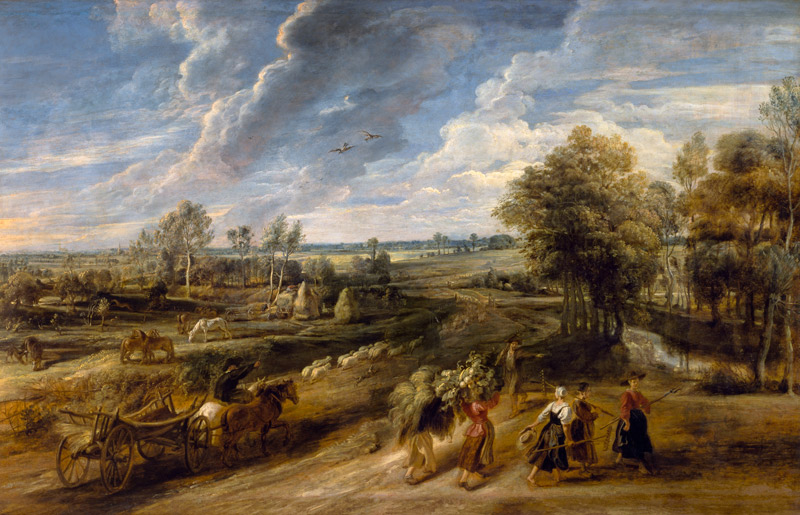 The Return of the Farm Workers from the Fields à Peter Paul Rubens