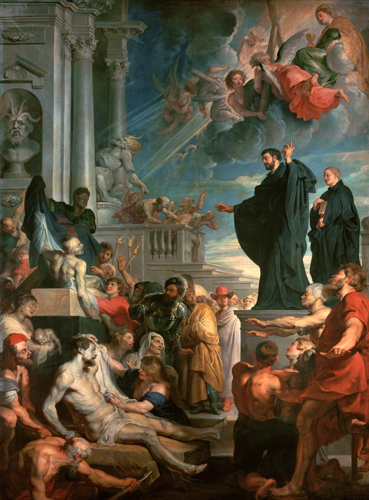 The miracles of Saint Francis Xavier à Peter Paul Rubens