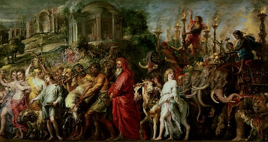 A Roman Triumph, c.1630 (oil on canvas laid down on wood) à Peter Paul Rubens