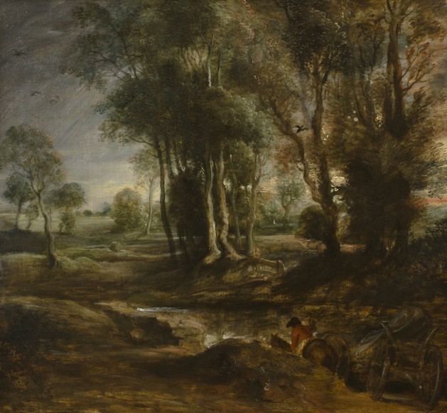 Evening Landscape with Timber Wagon à Peter Paul Rubens