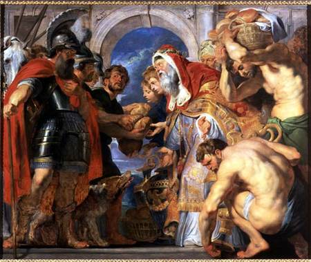 Abraham and Melchizedek à Peter Paul Rubens