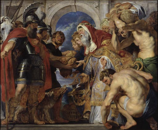 Die Begegnung von Abraham und Melchisedech à Peter Paul Rubens