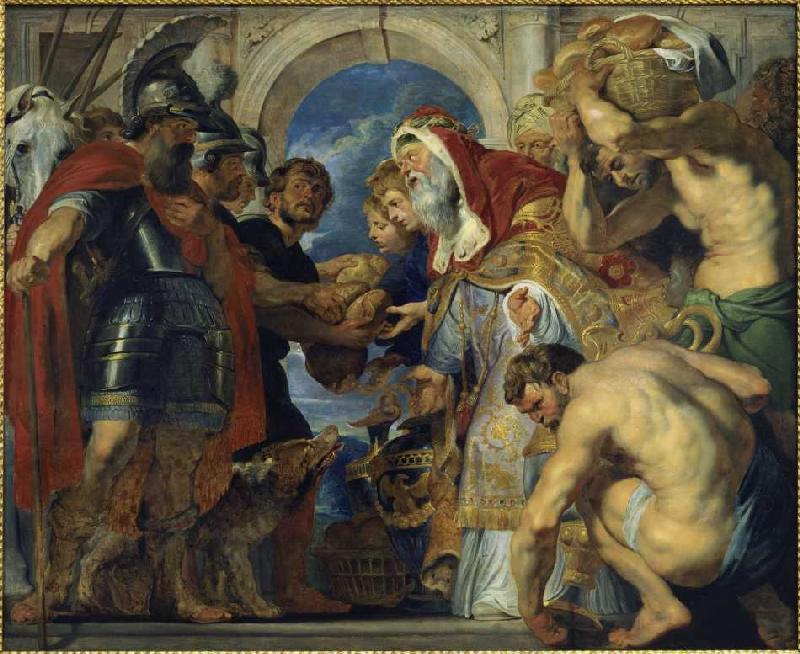 La réunion d'Abraham et Melchisedechs à Peter Paul Rubens