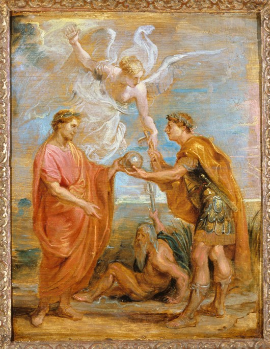 Constantius appoints Constantine as his successor à Peter Paul Rubens