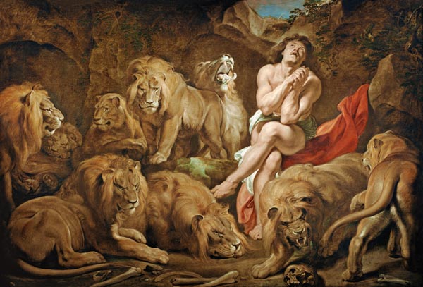 P. P. Rubens, Daniel in the Lion s Den. à Peter Paul Rubens