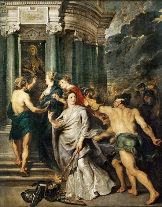 The conclusion of peace in Angers (The Marie de' Medici Cycle) à Peter Paul Rubens