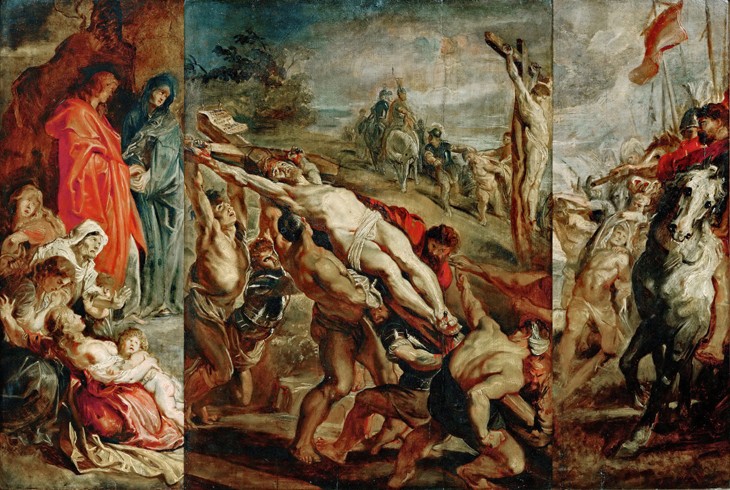 The Elevation of the Cross (sketch for the triptych) à Peter Paul Rubens