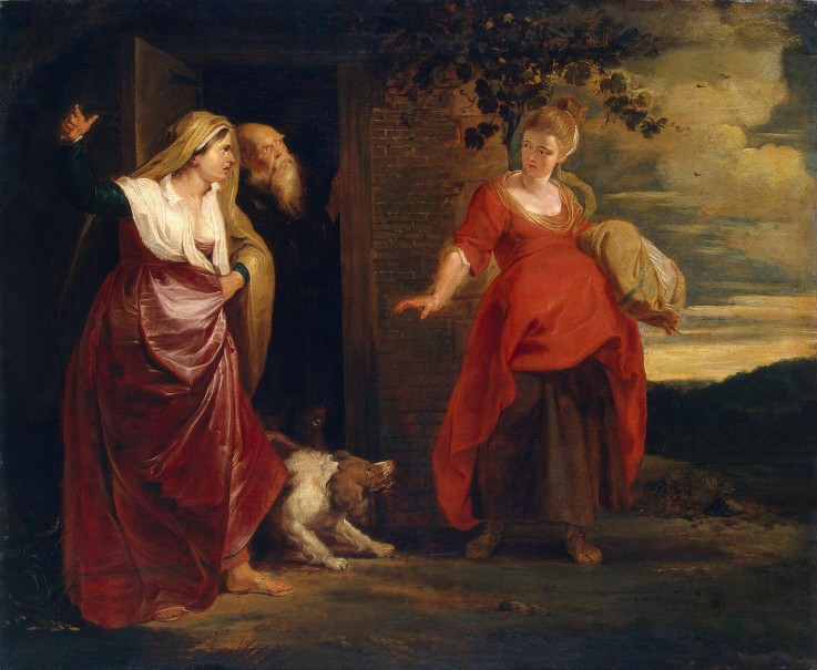 Hagar Leaves the House of Abraham à Peter Paul Rubens