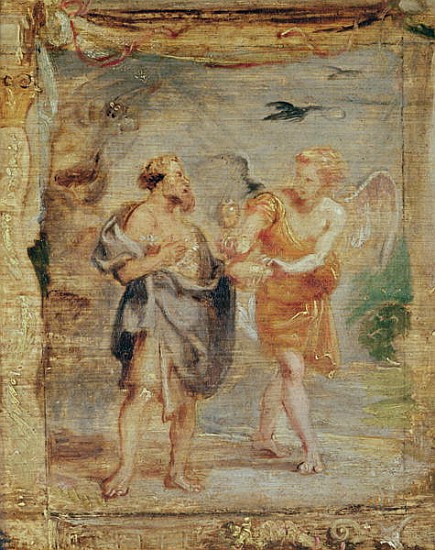 Elijah Receiving Bread and Water from an Angel, c.1626-28 à Peter Paul Rubens