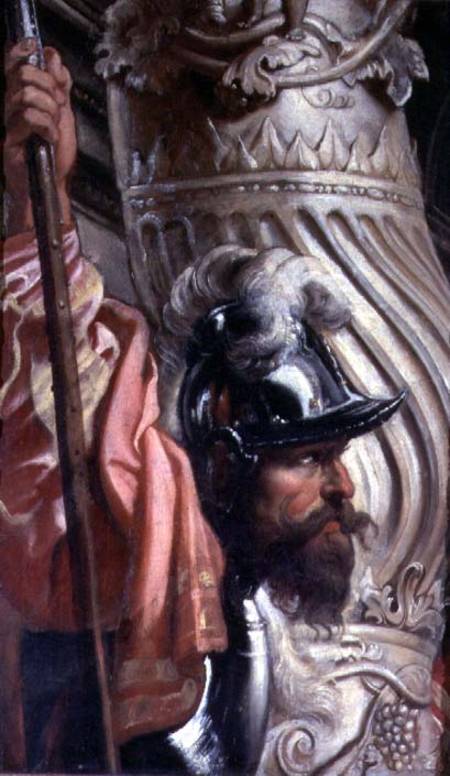 Halberdier, fragment of The Gonzaga Family in adoration of the Trinity à Peter Paul Rubens
