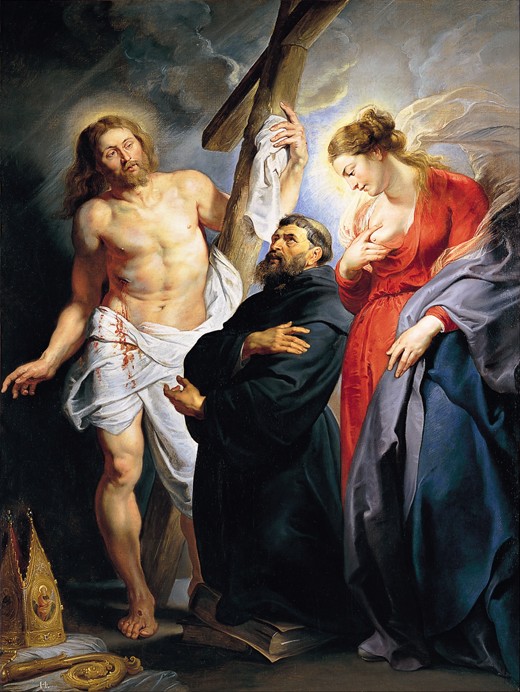 Saint Augustine Between Christ and the Virgin à Peter Paul Rubens