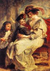 Hélène Fourment et ses enfants à Peter Paul Rubens