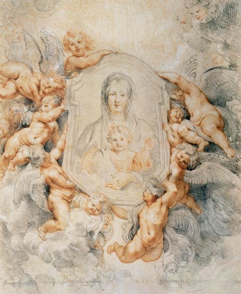 Image of the Madonna / Rubens / 1608 à Peter Paul Rubens