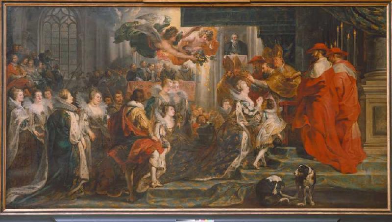 Le couronnement de Marie de Medicis à Saint-Denis le 13 mai à Peter Paul Rubens