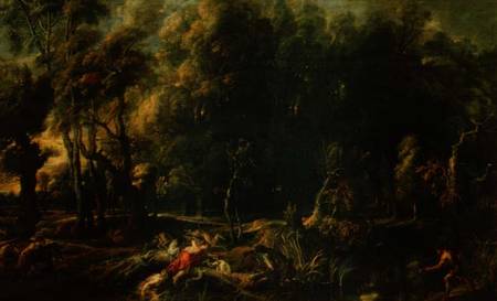 Landscape with the Hunt of the Calydonian Boar à Peter Paul Rubens