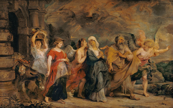 Lot's Family Leaving Sodom à Peter Paul Rubens