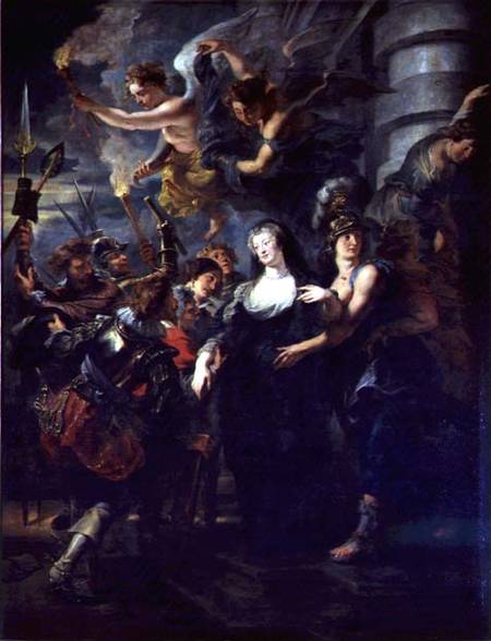 The Medici Cycle: Marie de Medici (1573-1642) Escaping from Blois, 21st-22nd February 1619 à Peter Paul Rubens