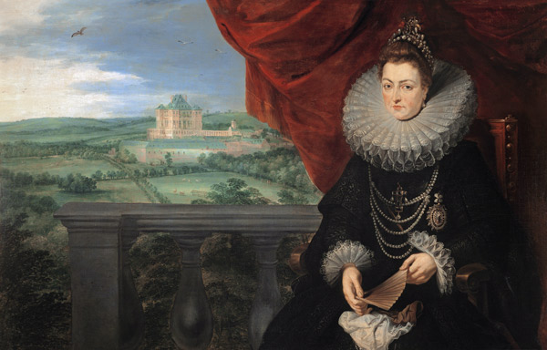Portrait of Infanta Isabella Clara Eugenia of Spain (1566-1633) à Peter Paul Rubens
