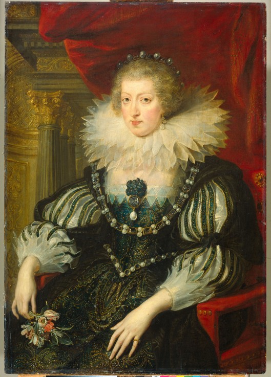 Portrait of Anne of Austria, Queen of France and Navarre (1601-1666) à Peter Paul Rubens