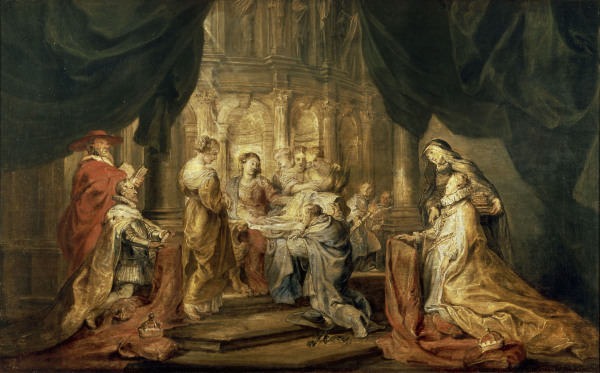 P.P.Rubens, Maria erscheint Ildefonso à Peter Paul Rubens