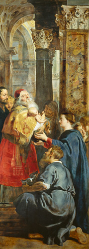 Presentation in the Temple, right panel from the Descent from the Cross triptych à Peter Paul Rubens