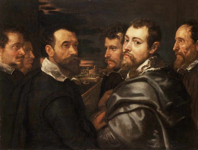 Self-Portrait in a Circle of Friends from Mantua à Peter Paul Rubens