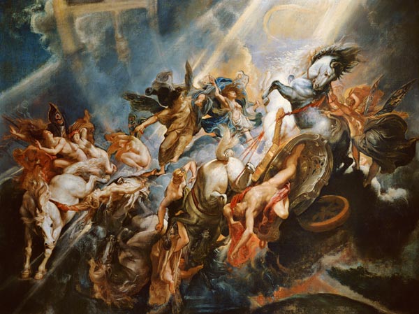The Fall of Phaeton c.1604-08 (oil on canvas) à Peter Paul Rubens