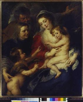 Sainte famille avec  Sainte Elisabeth et l'enfant Jean