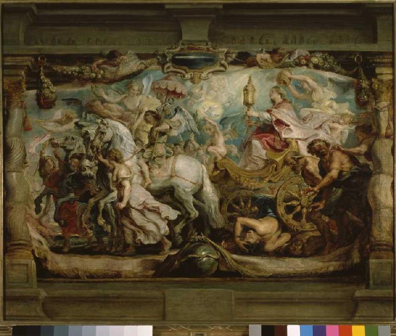 Le retour triomphal des Ecclesia. (triomphe d. Eucharistie sur une ignorance et des Verblendung à Peter Paul Rubens